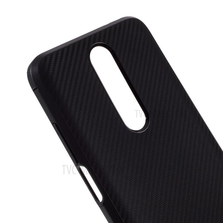 Carbon Fiber Texture TPU Soft Cover for Xiaomi Redmi K30 / Poco X2 - Black-4