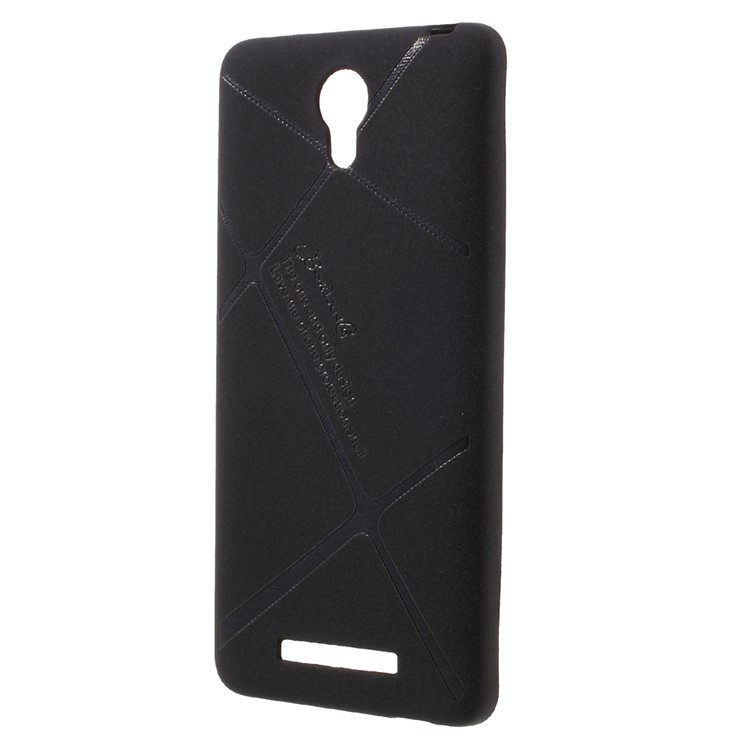 BOSILANG Lines Pattern Matte Flexible Mobile Phone Case (TPU) for Xiaomi Redmi Note 2 - Black-2
