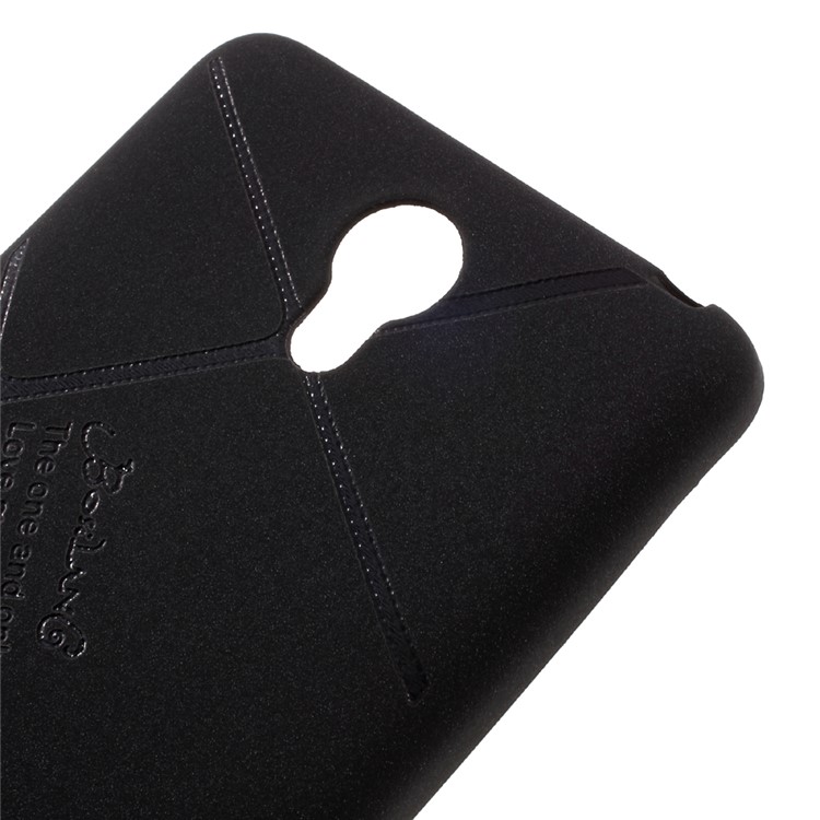BOSILANG Lines Pattern Matte Flexible Mobile Phone Case (TPU) for Xiaomi Redmi Note 2 - Black-4