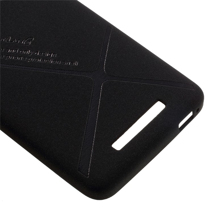 BOSILANG Lines Pattern Matte Flexible Mobile Phone Case (TPU) for Xiaomi Redmi Note 2 - Black-5