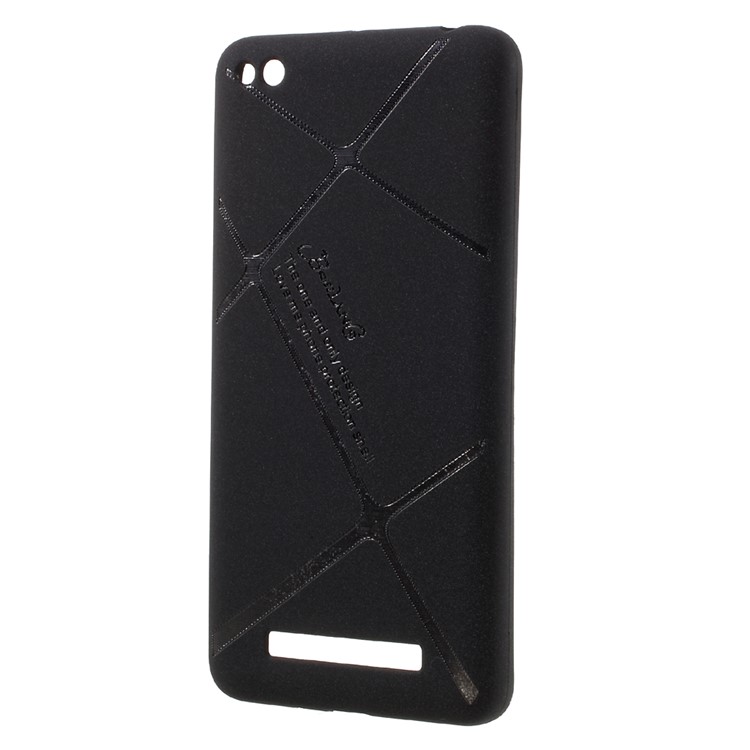 BOSILANG Frosted TPU Back Mobile Phone Case for Xiaomi Redmi 4a - Black-2