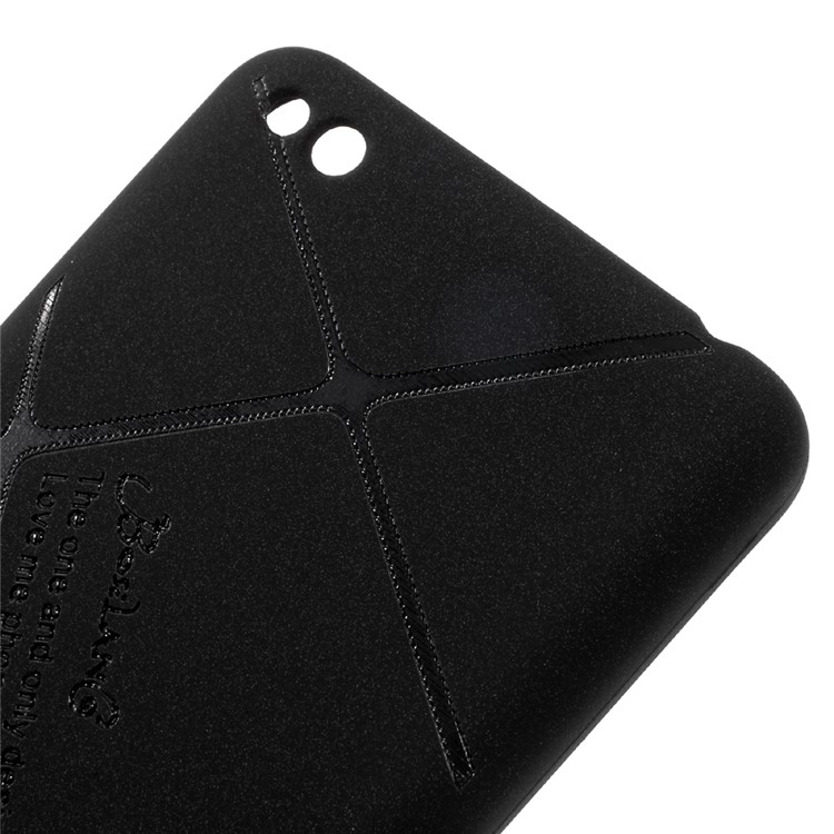 BOSILANG Frosted TPU Back Mobile Phone Case for Xiaomi Redmi 4a - Black-4