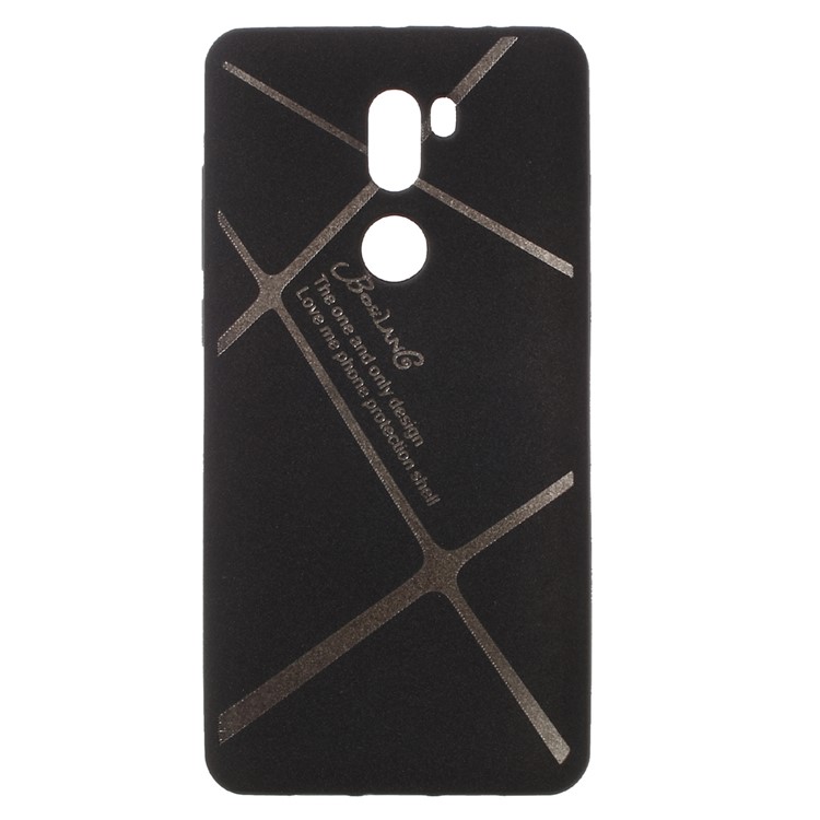 BOSILANG Lines Pattern Mobile Case Matte TPU for Xiaomi Mi 5s Plus - Black-1