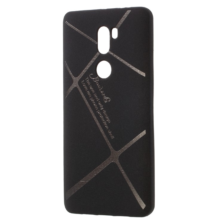 BOSILANG Lines Pattern Mobile Case Matte TPU for Xiaomi Mi 5s Plus - Black-2