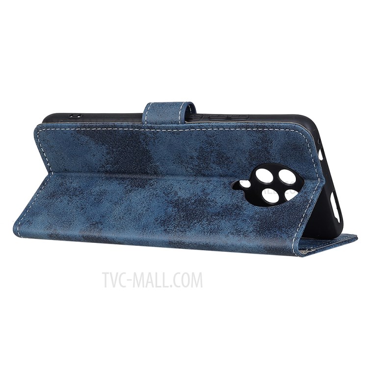 Retro PU Leather Cell Phone Case for Xiaomi Redmi K30 Pro/Poco F2 Pro/Xiaomi Poco F2 Pro - Blue-4