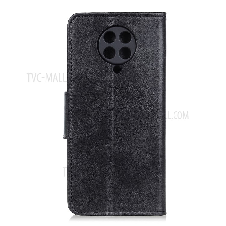 For Xiaomi Redmi K30 Pro Crazy Horse Texture Leather Mobile Phone Case with Wallet Stand - Black-2