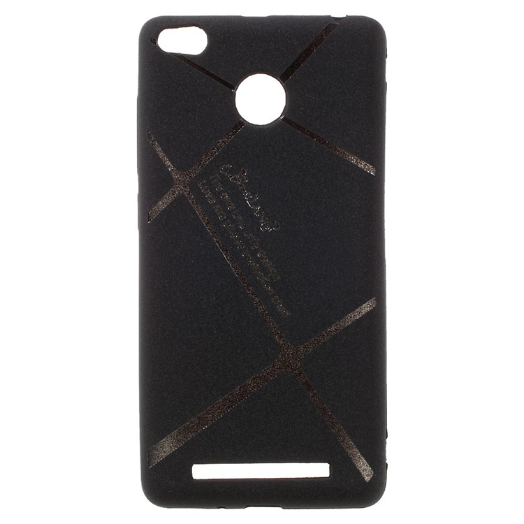 BOSILANG Lines Pattern Matte TPU Case for Xiaomi Redmi 3s - Black-1