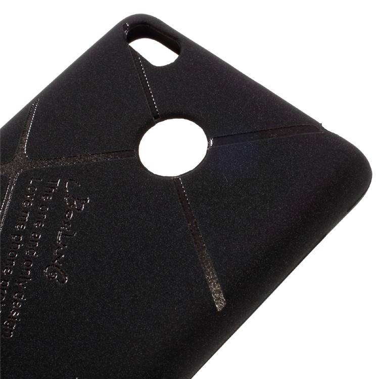 BOSILANG Lines Pattern Matte TPU Case for Xiaomi Redmi 3s - Black-4