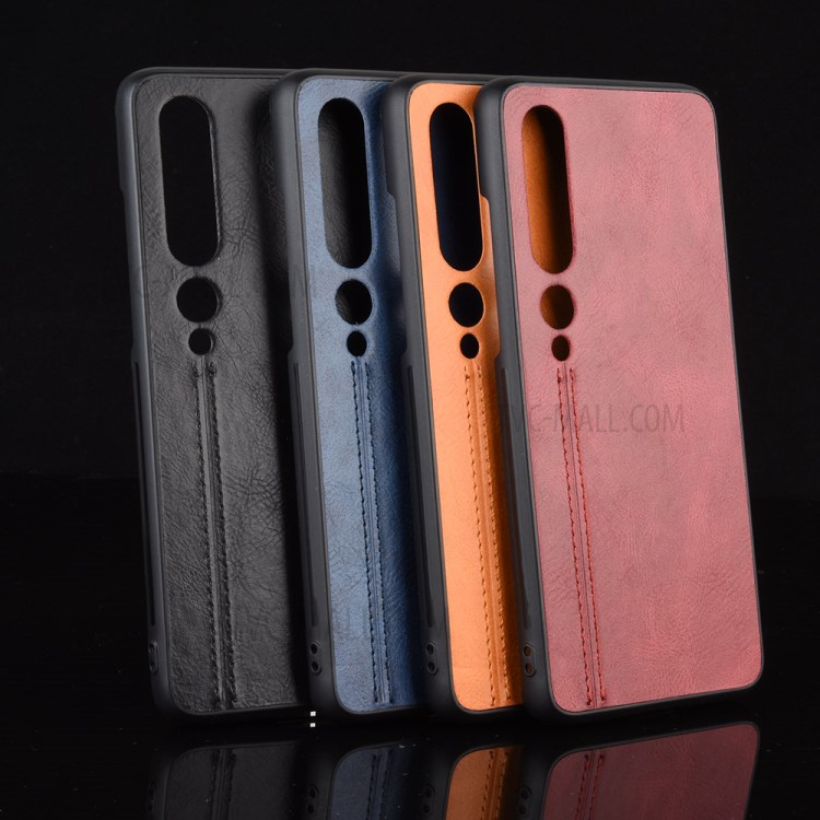 PC + TPU + PU Leather Cell Phone Shell for Xiaomi Mi 10 Pro - Black-9