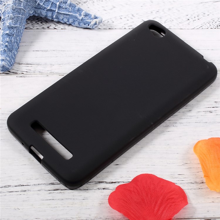 Anti-fingerprint Matte TPU Mobile Cover for Xiaomi Redmi 4a - Black-1