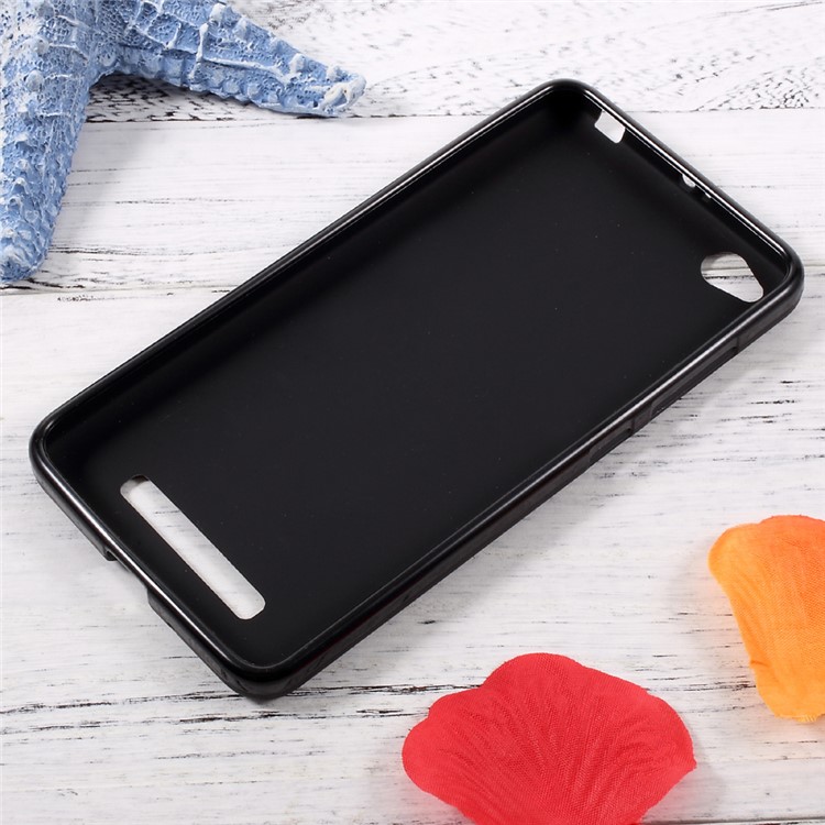 Anti-fingerprint Matte TPU Mobile Cover for Xiaomi Redmi 4a - Black-2
