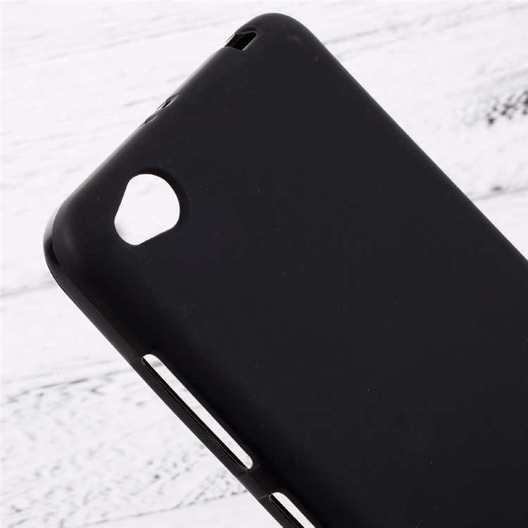 Anti-fingerprint Matte TPU Mobile Cover for Xiaomi Redmi 4a - Black-3