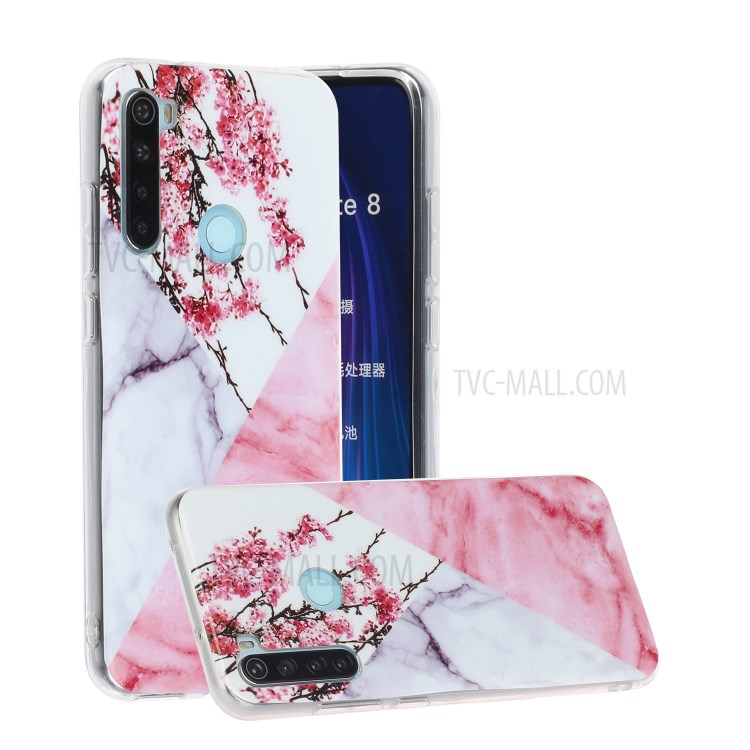 Motif Marbre IMD TPU Couverture Souple De Téléphone Mobile Pour Xiaomi Redmi Note 8 - Le Style D-1