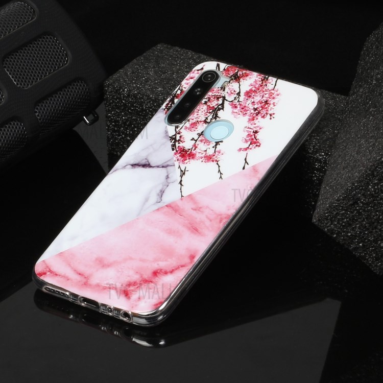 Motif Marbre IMD TPU Couverture Souple De Téléphone Mobile Pour Xiaomi Redmi Note 8 - Le Style D-6