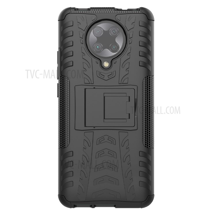 Dazzle pattern PC + TPU Hybrid Kickstand Cover for Xiaomi Redmi K30 Pro/Xiaomi Poco F2 Pro - Black-3
