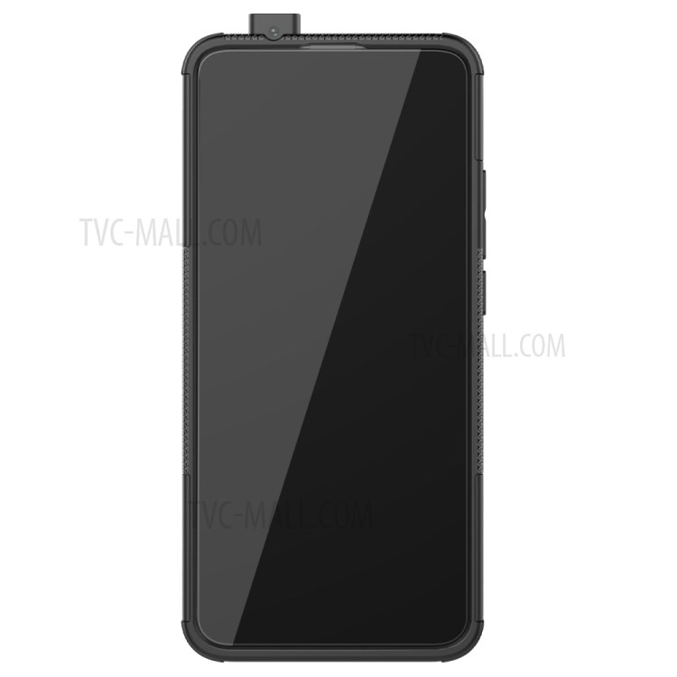 Dazzle Muster PC + TPU Hybrid Kickstand Cover Für Xiaomi Redmi K30 Pro/Xiaomi Poco F2 Pro - Schwarz