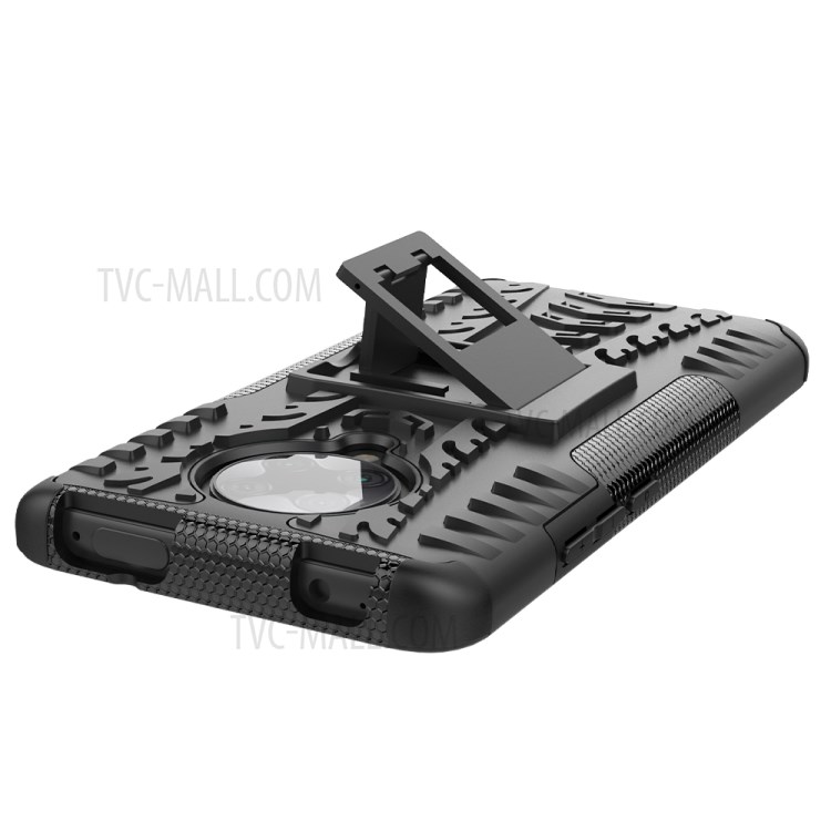 Dazzle Muster PC + TPU Hybrid Kickstand Cover Für Xiaomi Redmi K30 Pro/Xiaomi Poco F2 Pro - Schwarz