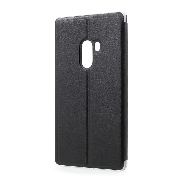 Information View Window Leather Phone Case for Xiaomi Mi Mix - Black-3