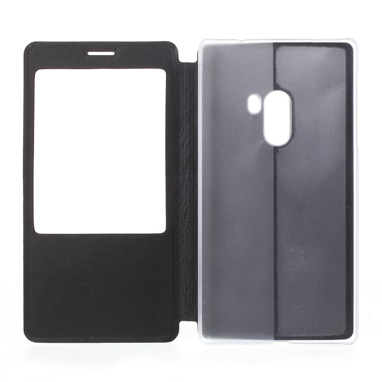 Information View Window Leather Phone Case for Xiaomi Mi Mix - Black-5