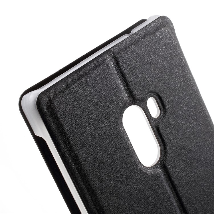 Information View Window Leather Phone Case for Xiaomi Mi Mix - Black-8