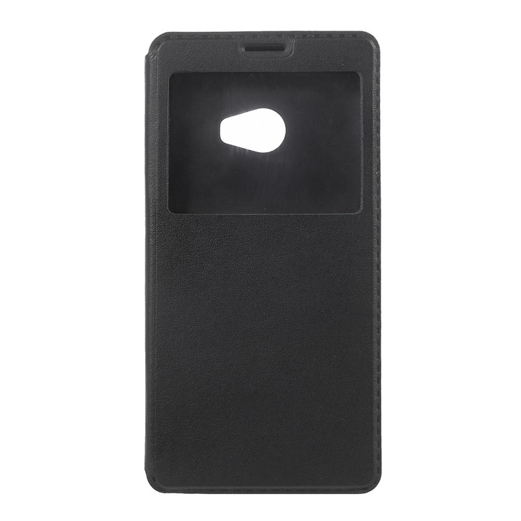 Information View Window Leather Phone Shell for Xiaomi Mi Note 2 - Black-2