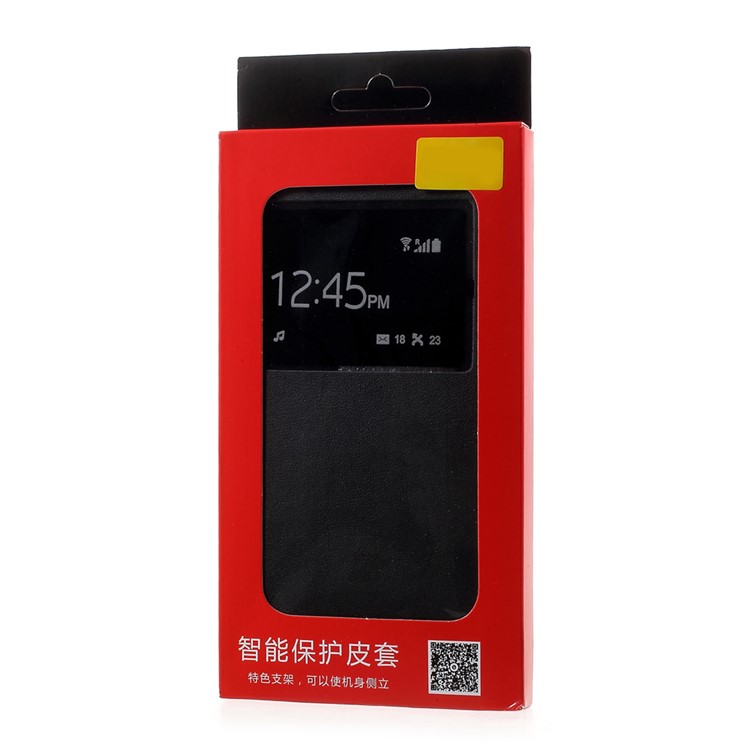 Information View Window Leather Phone Shell for Xiaomi Mi Note 2 - Black-9