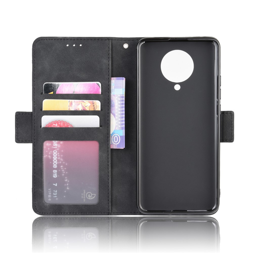 Leather with Wallet Stand Shell for Xiaomi Redmi K30 Pro/Xiaomi Poco F2 Pro/Redmi K30 Pro Zoom - Black-6