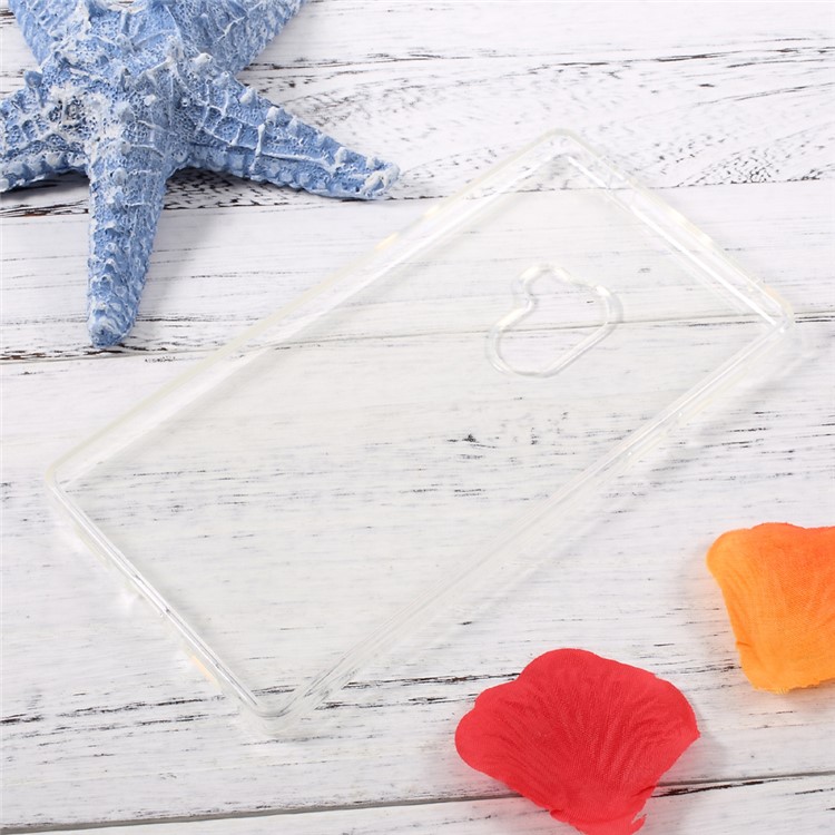 Glossy Clear TPU Gel Cell Phone Case Cover for Xiaomi Mi Mix-2