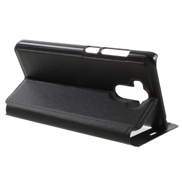 View Window Leather Protective Case for Xiaomi Redmi 4 - Black-5