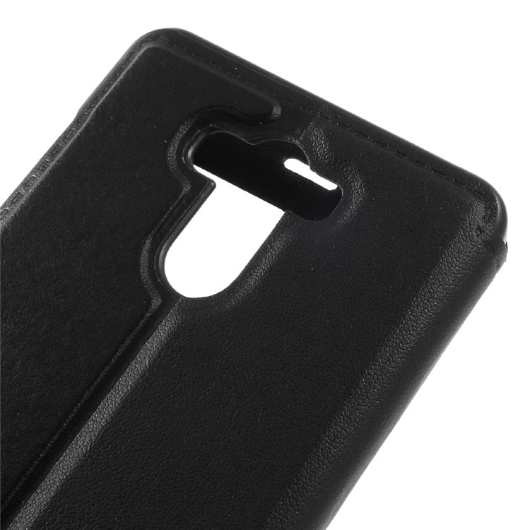 View Window Leather Protective Case for Xiaomi Redmi 4 - Black-8