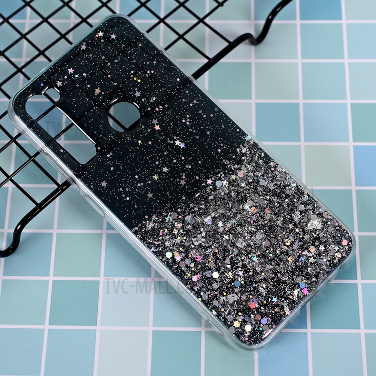 Glitter Sequins Inlaid Style TPU Shell Cover Casing for Xiaomi Redmi Note 8T - Black-2