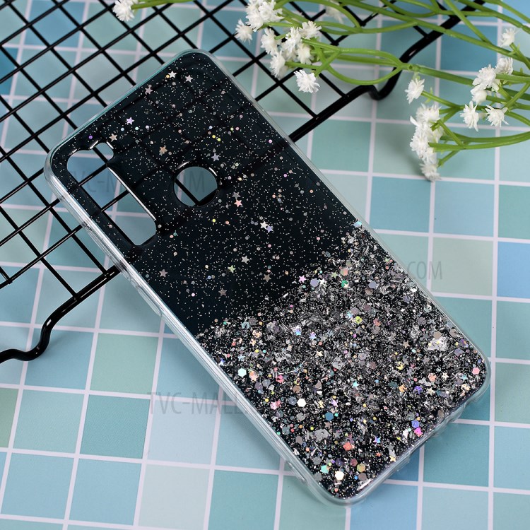 Glitter Sequins Inlaid Style TPU Shell Cover Casing for Xiaomi Redmi Note 8T - Black-3