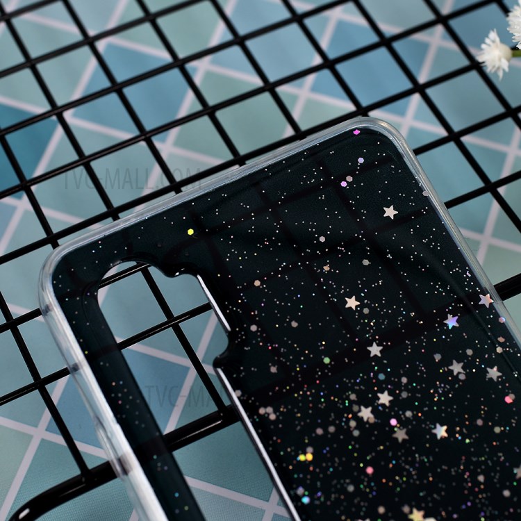 Glitter Sequins Inlaid Style TPU Shell Cover Casing for Xiaomi Mi CC9 Pro - Black-2