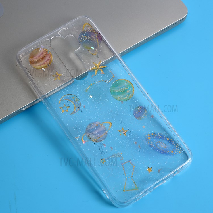 Starry Sky Epoxy Phone Case Cover for Xiaomi Redmi Note 8 Pro - Transparent-1