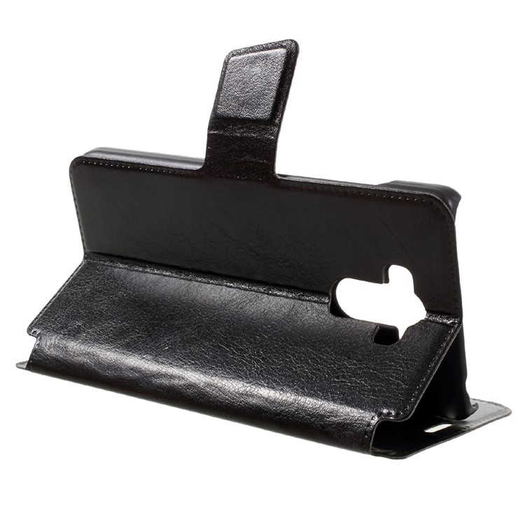 Crazy Horse Texture Card Holder Leather Cellphone Case for Xiaomi Redmi 4 - Black-5
