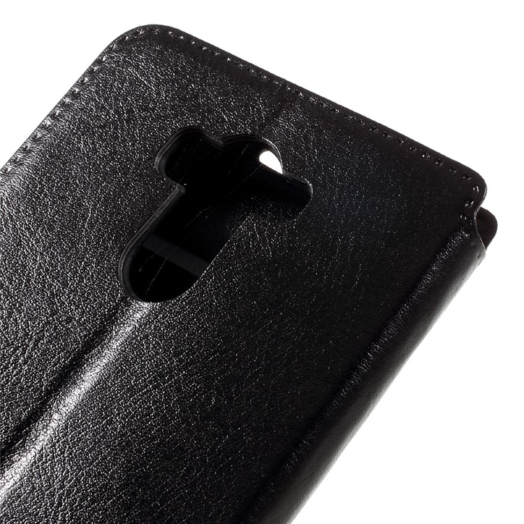 Crazy Horse Texture Card Holder Leather Cellphone Case for Xiaomi Redmi 4 - Black-8