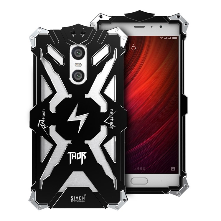 For Xiaomi Redmi Pro Cool Metal Aviation Aluminum Armor Phone Case - Black-1