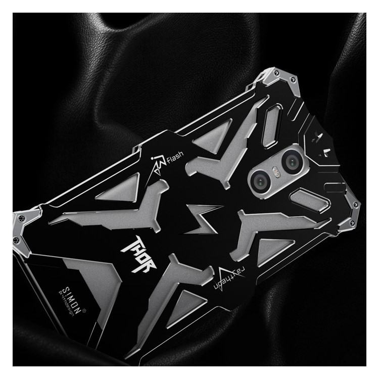 For Xiaomi Redmi Pro Cool Metal Aviation Aluminum Armor Phone Case - Black-2