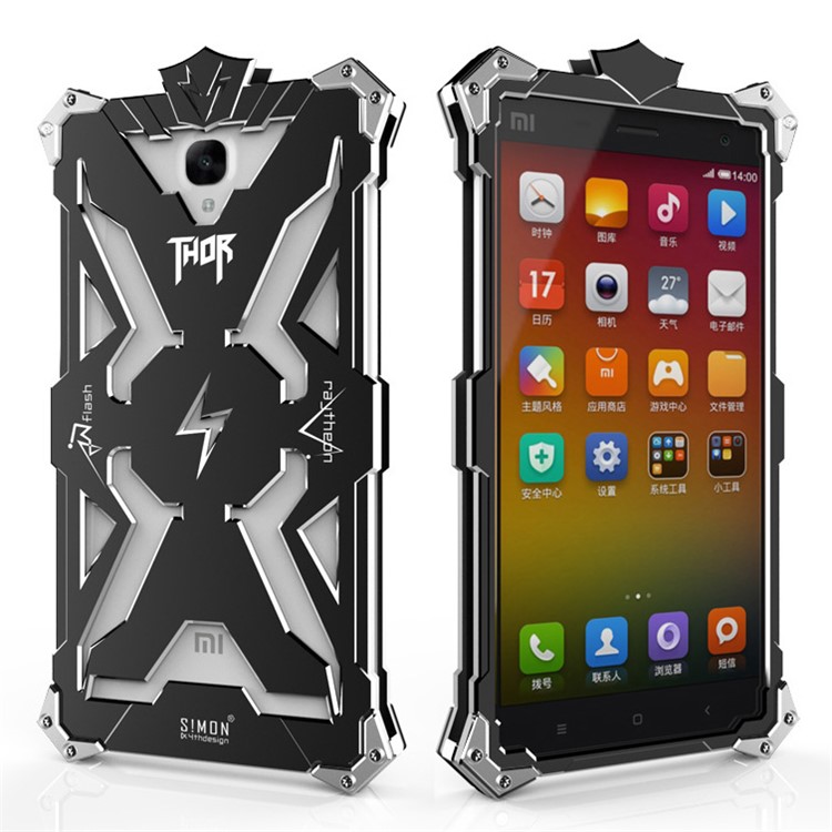 For Xiaomi Redmi Note Cool Metal Aviation Aluminum Armor Phone Case - Black-1