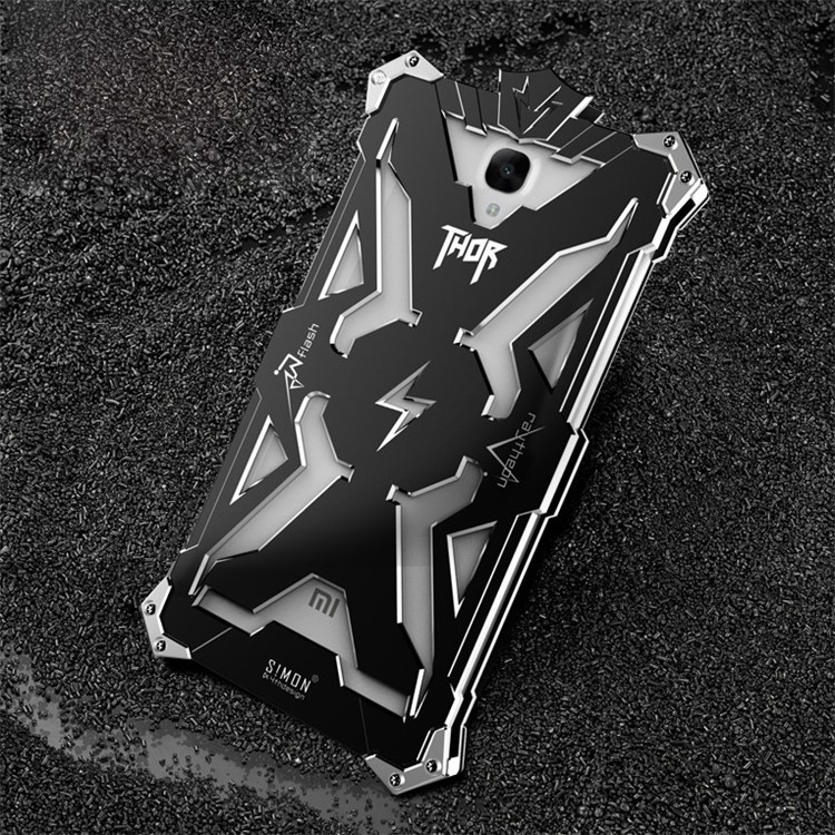 For Xiaomi Redmi Note Cool Metal Aviation Aluminum Armor Phone Case - Black-2