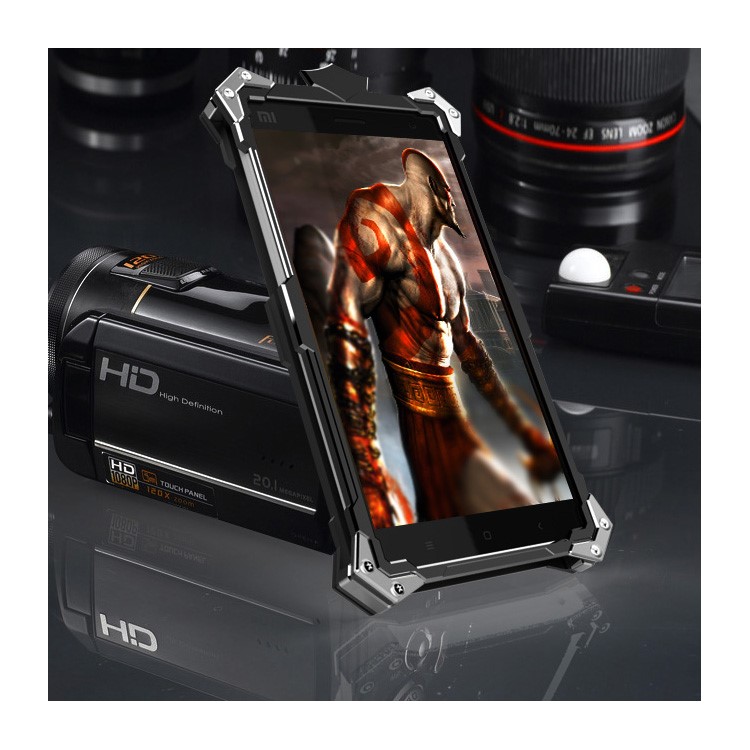 For Xiaomi Redmi Note Cool Metal Aviation Aluminum Armor Phone Case - Black-3