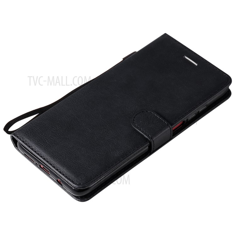 Wallet Stand Flip Leather Phone Shell for Xiaomi Redmi K30 - Black-5