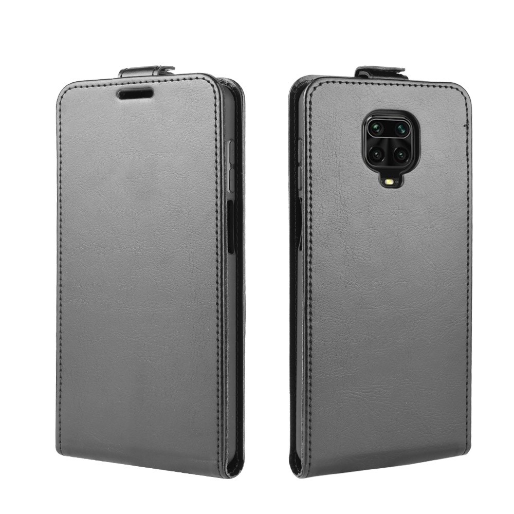 Crazy Horse Vertical Flip Leather Case Phone Shell for Xiaomi Redmi Note 9 Pro/Note 9S/Note 9 Pro Max - Black-2