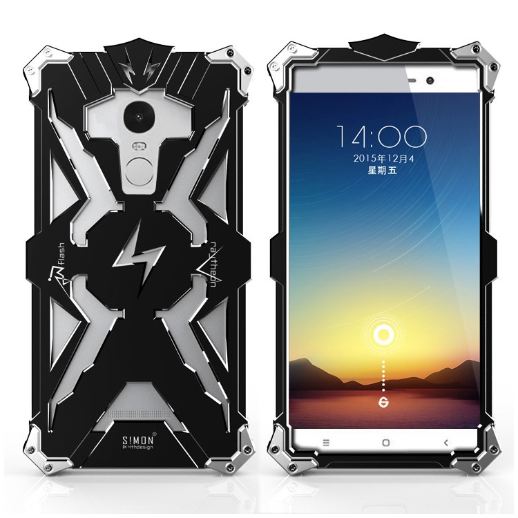 Tough Aviation Aluminum Metal Armor Phone Case for Xiaomi Redmi Note 3 / Note 3 Pro - Black-1