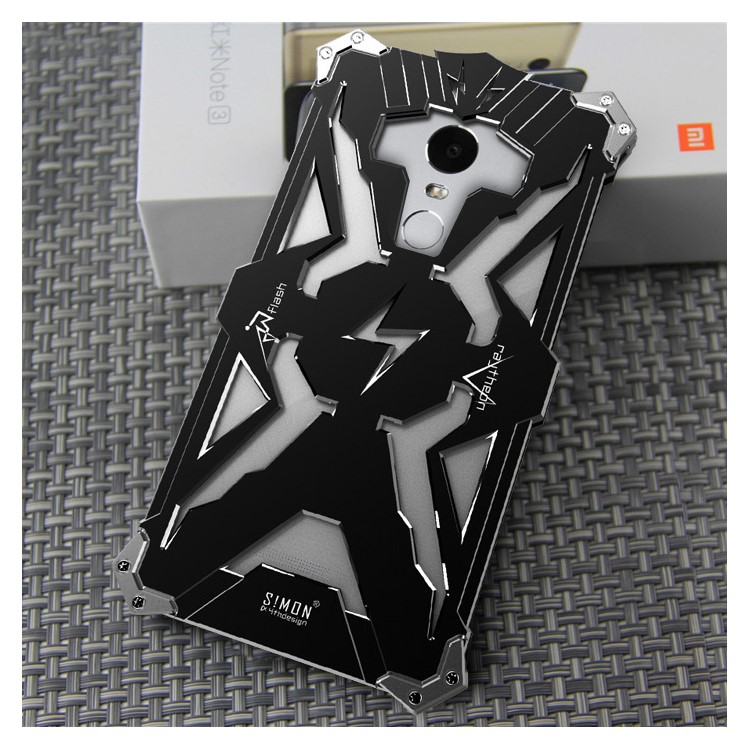 Tough Aviation Aluminum Metal Armor Phone Case for Xiaomi Redmi Note 3 / Note 3 Pro - Black-2