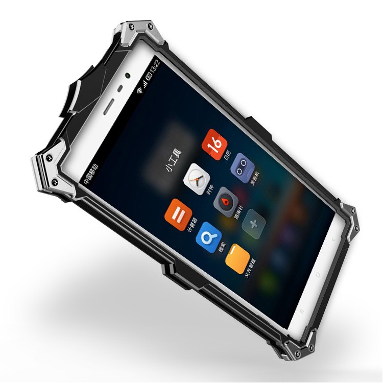 Tough Aviation Aluminum Metal Armor Phone Case for Xiaomi Redmi Note 3 / Note 3 Pro - Black-3