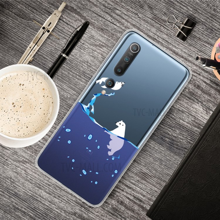 Pattern Printing IMD TPU Phone Case for Xiaomi Mi 10 Pro - Bear-2