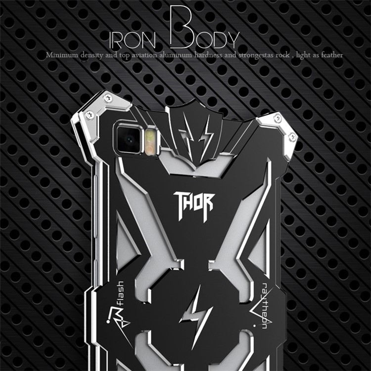 For Xiaomi 3 Mi 3 Punk Rock Aviation Aluminum Metal Armor Mobile Phone Case - Black-4