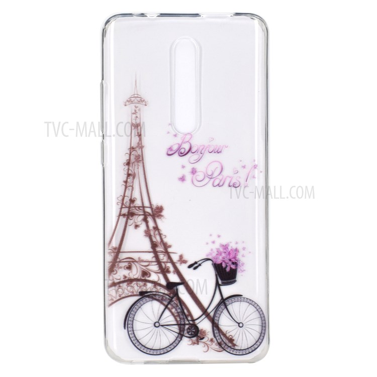 Impressão Padrão Caso De Telefone TPU Para Xiaomi Redmi K30 / X2 Poco - Torre Eiffel-2
