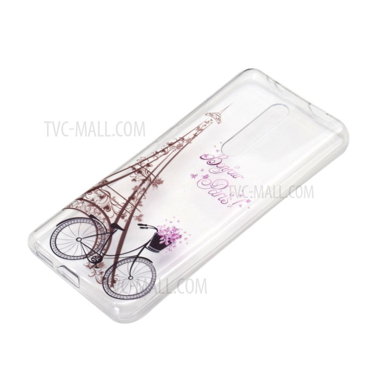 Impressão Padrão Caso De Telefone TPU Para Xiaomi Redmi K30 / X2 Poco - Torre Eiffel-3